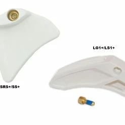 E-thirteen E Thirteen Plaques D'usure Supérieures Pour Guide Chaine Blanc