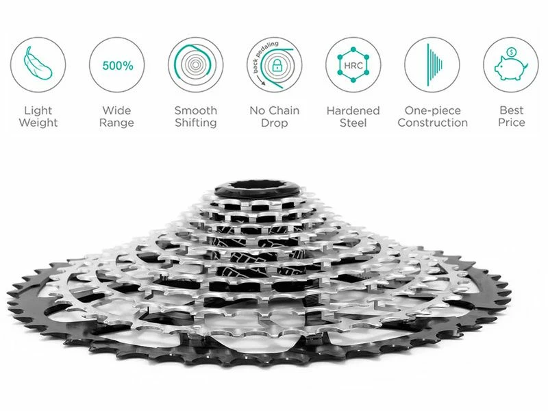 Garbaruk Cassette Standard HG 11 Vitesses Noir 6 Garbaruk Cassette Standard HG 11 Vitesses Noir – Image 4